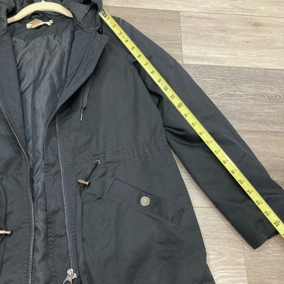 L.O.G.G. Label of Graded Goods Black Utility Jacket- Drawstring Waist and Hood 4 - Picture 11 of 13